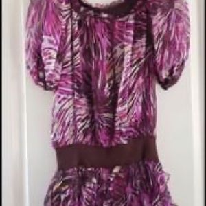 Bebe ruffle dress size medium